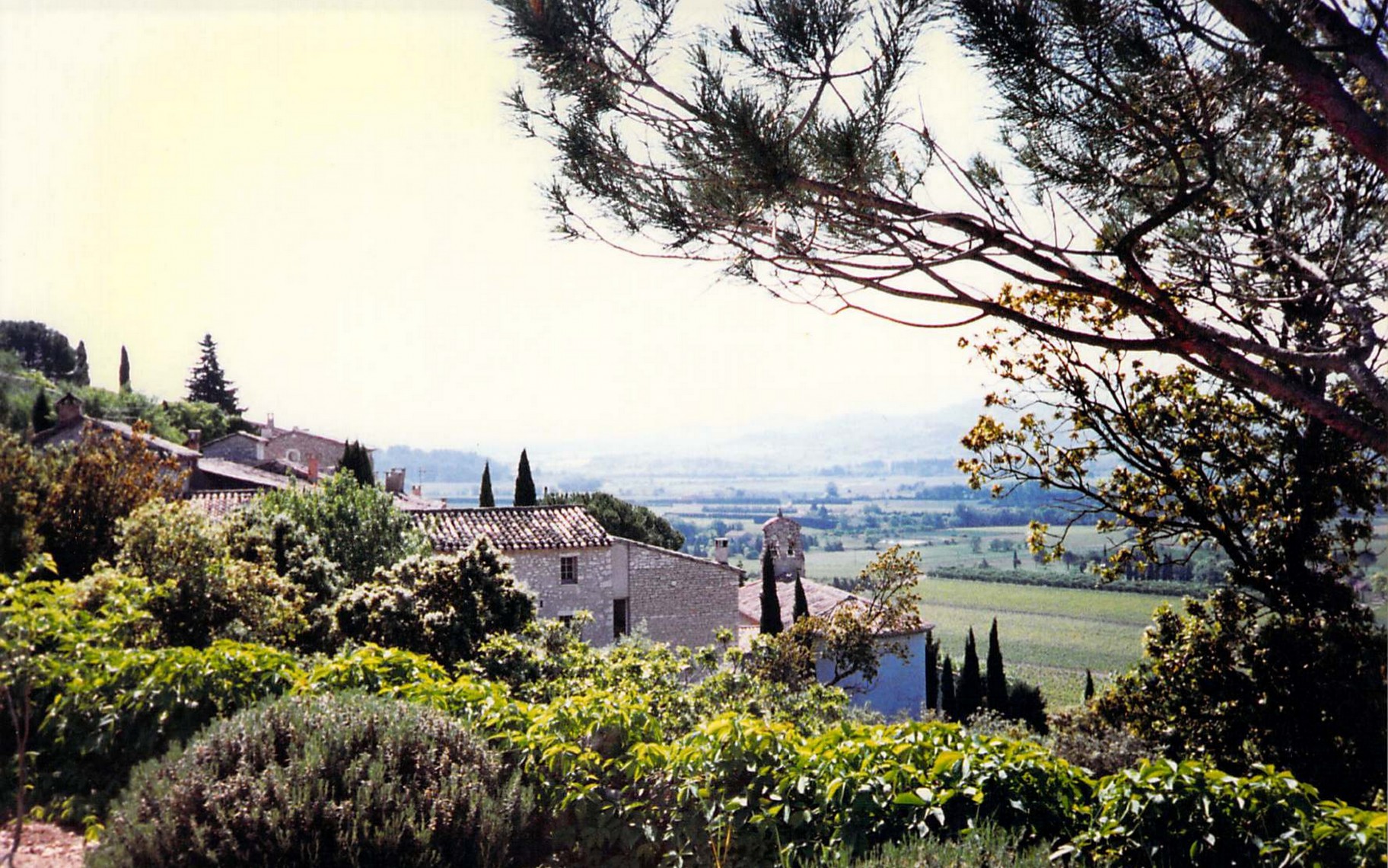 The view from our house in Jourcas