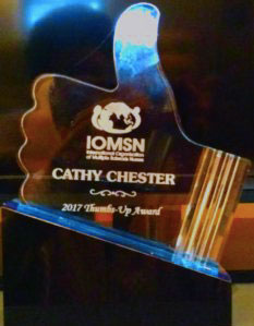 IOMSN award for Cathy Chester